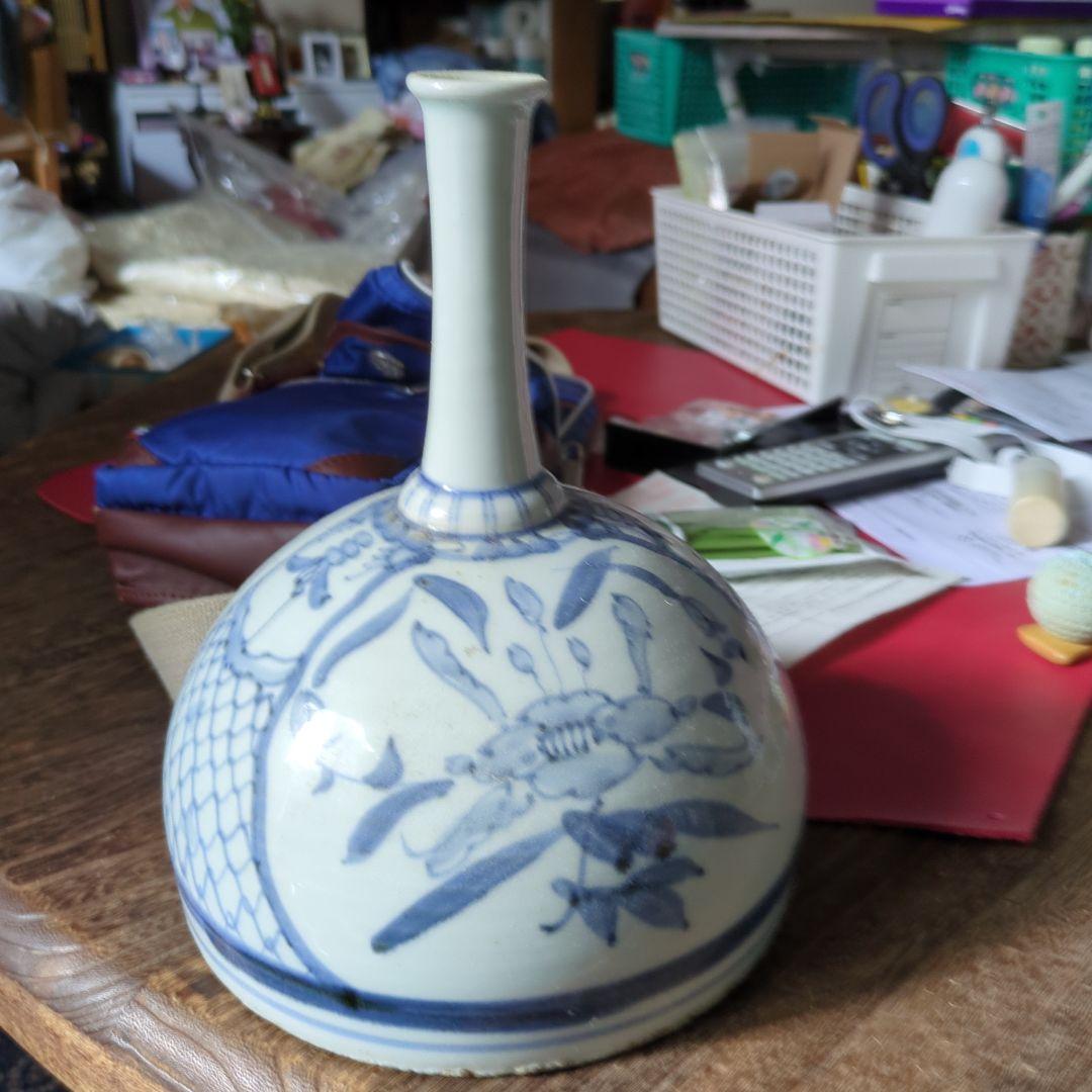 値下げ希少舟徳利微塵子印判手徳利セット