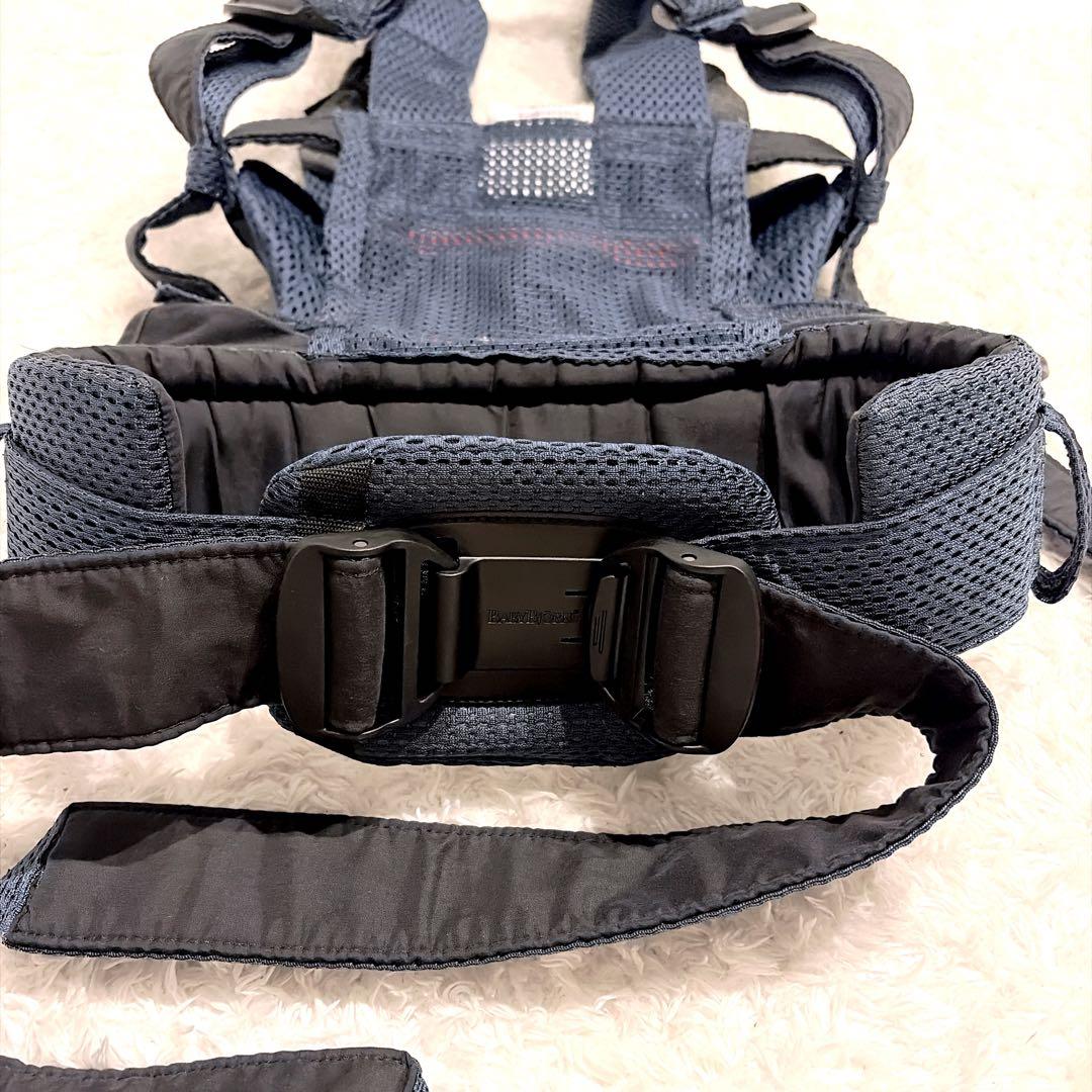 最上級モデルベビービョルン 美品✨ハーモニー ネイビーブルー メッシュ 抱っこ紐