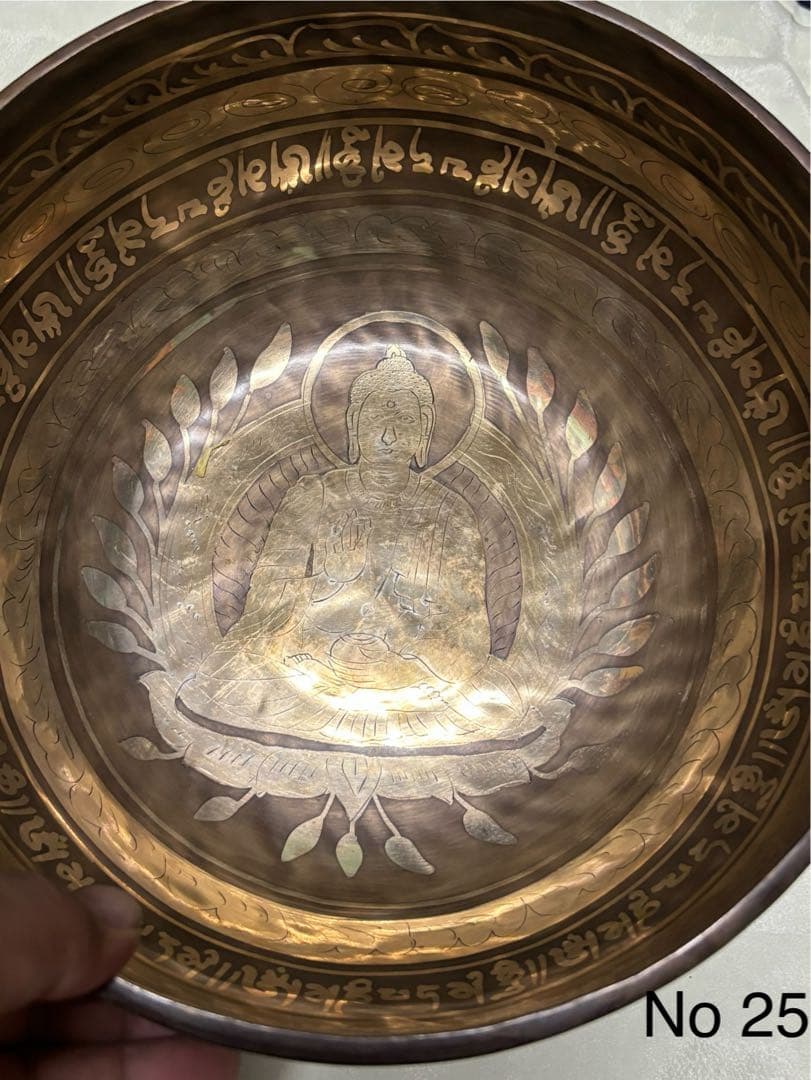 2025 金属製ボウル シンギングボウル No 25 25cm 1.85kg