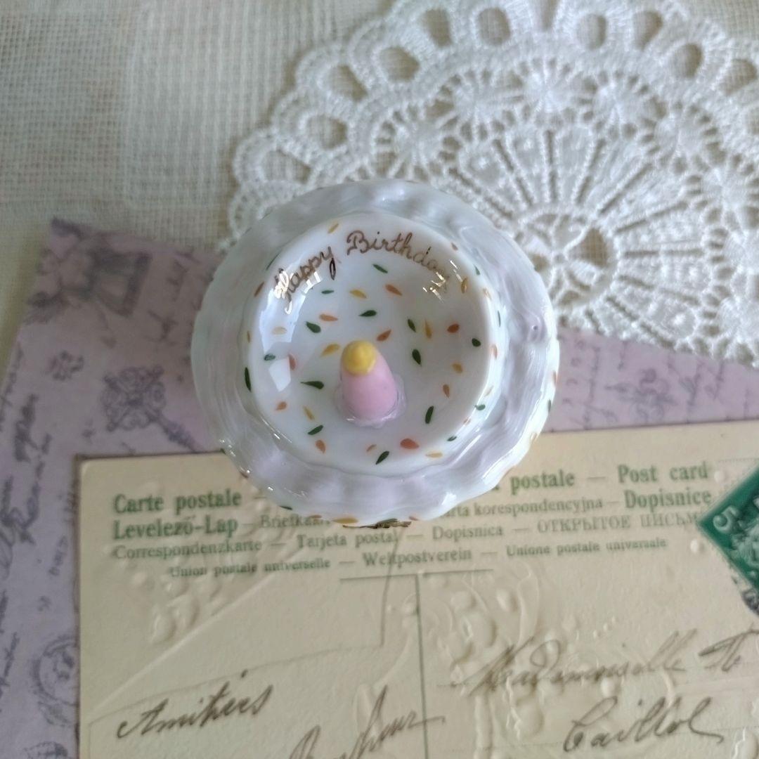 リモージュボックス　カップケーキ　誕生日　バースデー　フランス製　ヴィンテージ