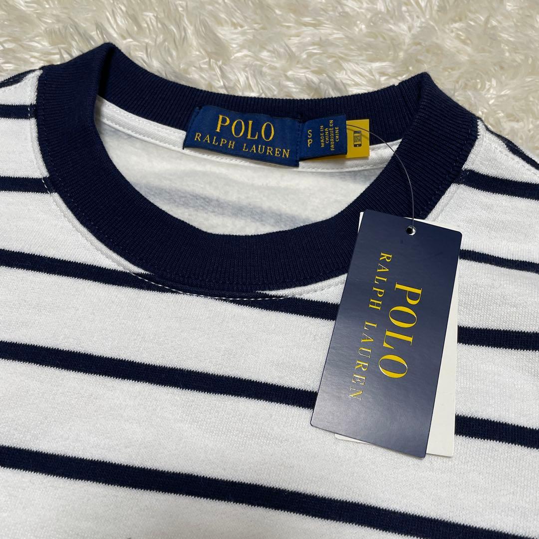 ポロ ラルフ ローレン　ストライプ　ポロベア フリース スウェットシャツ