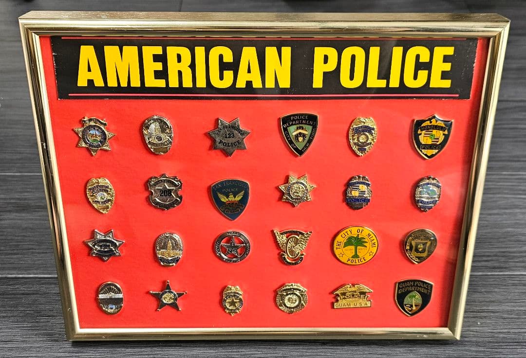 【最終価格】アメリカ警察バッジコレクション 24個