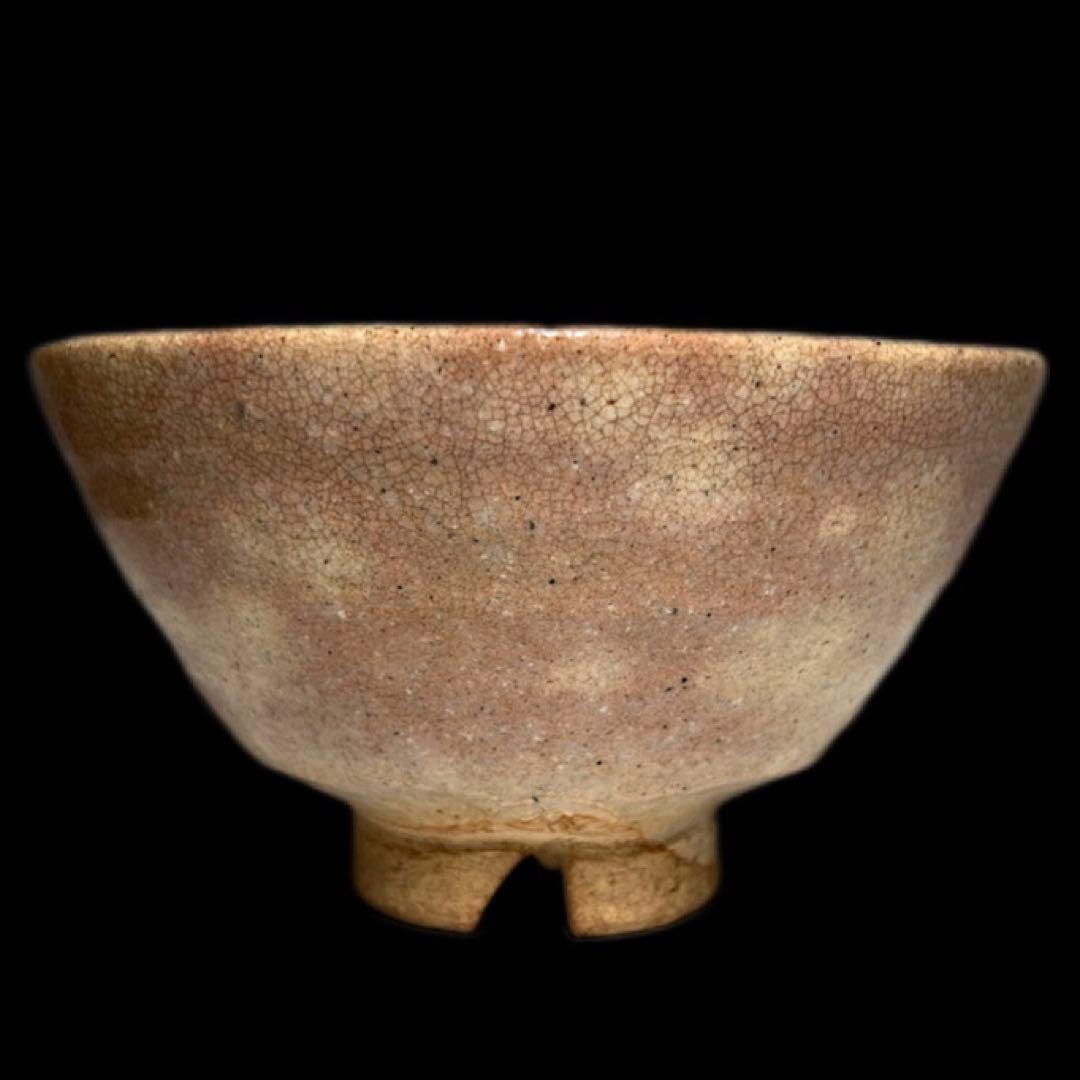 指月庵 栽培茶碗 共箱付 大口径14cm 実用向き