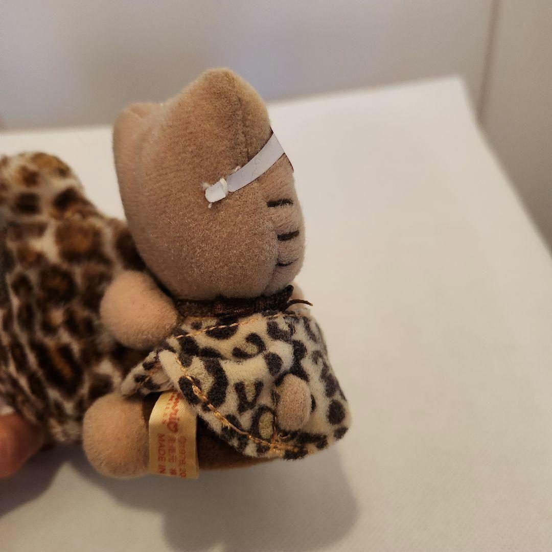 2002年製 ハローキティ ガングロ ヒョウ柄 携帯電話ホルダー カー用品