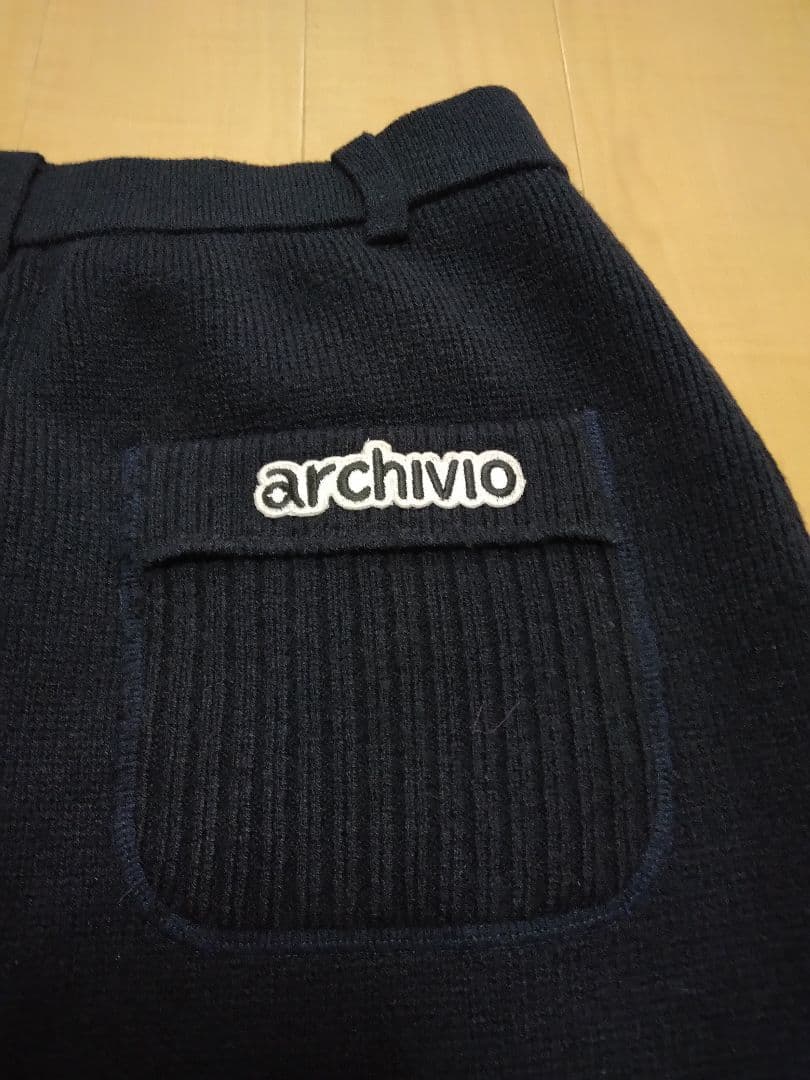 【美品】アルチビオ ピンクニットベスト36 ＆ネイビーニットスカート38 セット