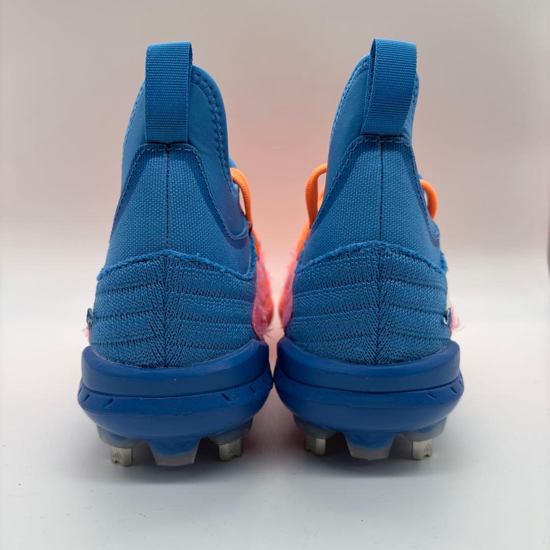 adidas 野球 スパイク ピンク 金具 26.5㎝ ミドルカット 軽量