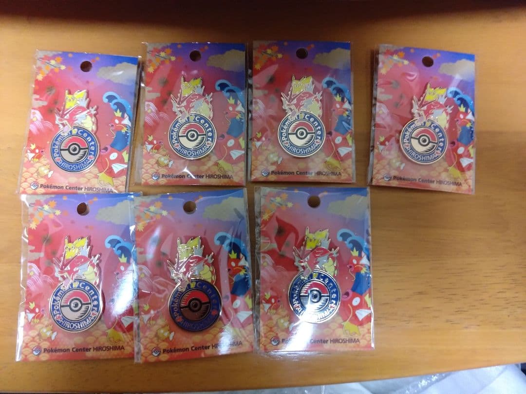ポケモンセンターヒロシマ限定ロゴピンズ7個セット