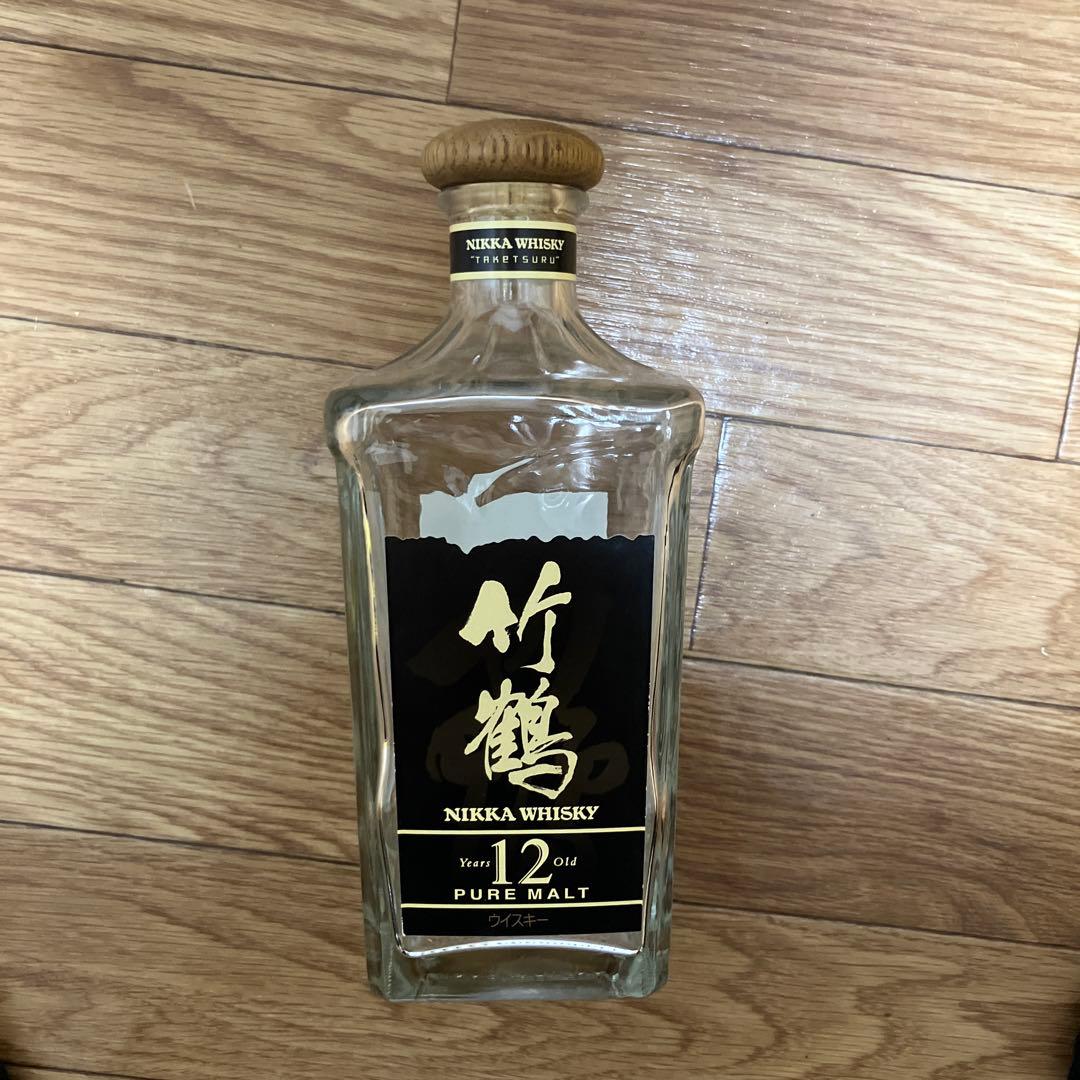 アサヒビール ニッカ 竹鶴12年ピュアモルト 空き瓶のみ 未洗浄