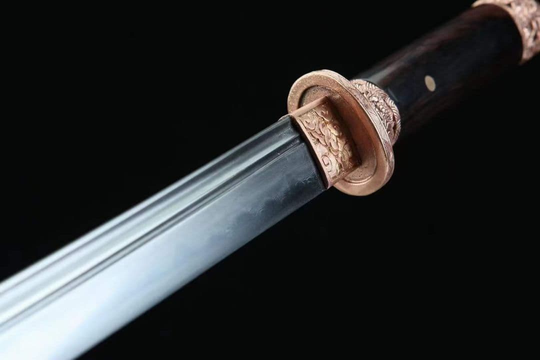 小乾坤刀黒得意木紫銅金 武具　模造刀 居合刀 肋差 短刀