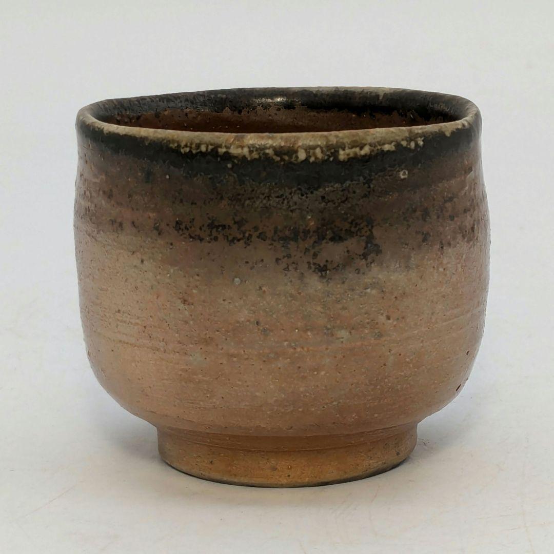 岡山県重要無形文化財 山本出 備前焼 金彩酒呑 共箱共布栞 ぐい呑み 酒器 食器