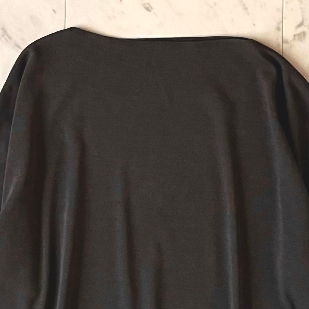 極美品＊ヨーガンレール ウールシルクチュニックワンピース M チャコールブラウン