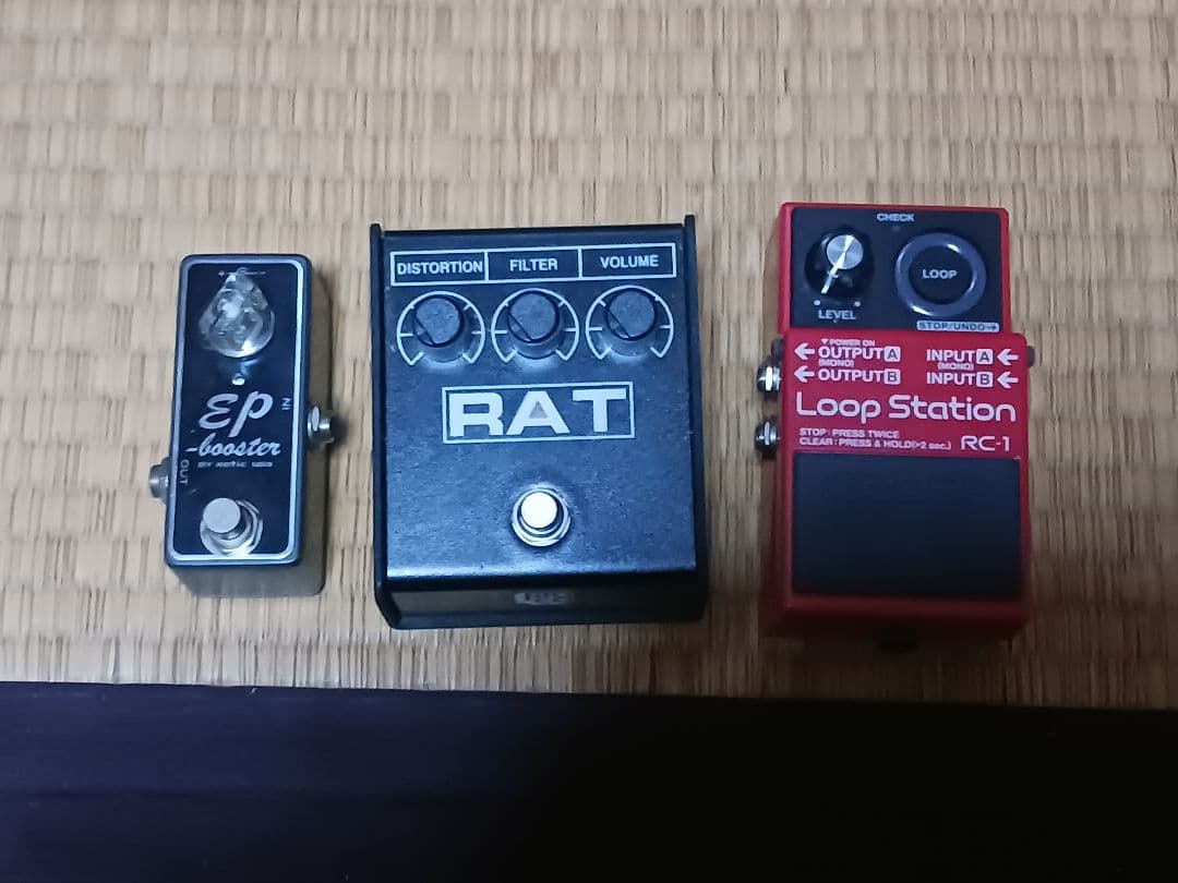 ギター EP Booster RAT Distortion BOSS RC-1