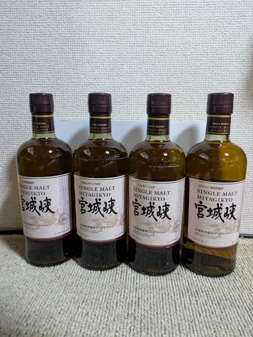 【傷や汚れあり】ニッカ　シングルモルト宮城峡 4本セット