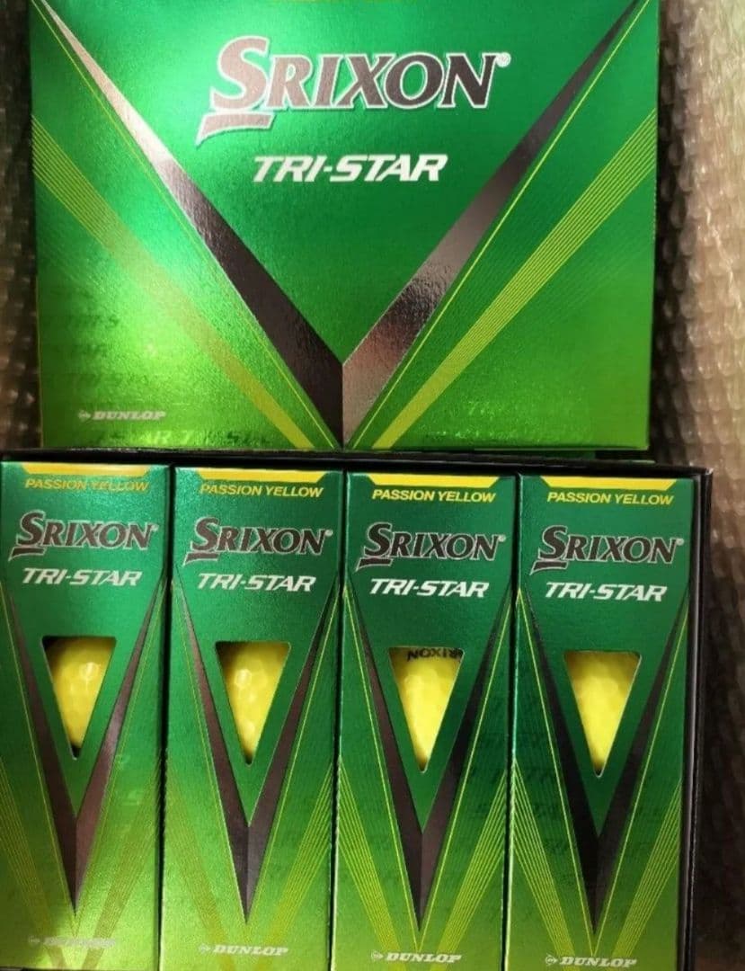 新品　スリクソン トライスター　現行モデル　パッションイエロー　5ダース