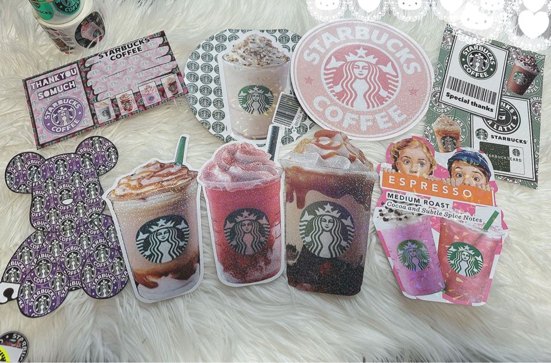 アメキャラおすそ分けファイル&スタバコーヒー系気まぐれ限定1セット★