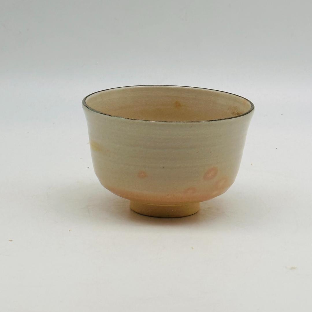 T　新品未使用　平安　紫雲造　乾山写福寿草文　茶碗　色絵　金彩　茶道具　花模様