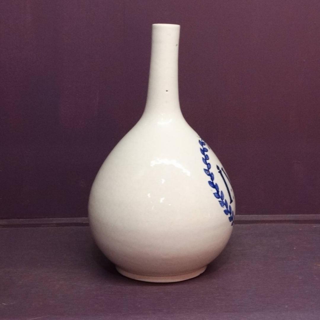 ★伊万里 古伊万里 IVIL 白/紺 花瓶 保存食入れ 古い