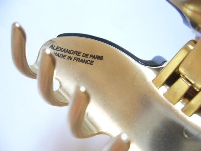 ☆美品☆レア✨アレクサンドルドゥパリ●煌めく✨蝶付きクリップ/ブラック/Mサイズ