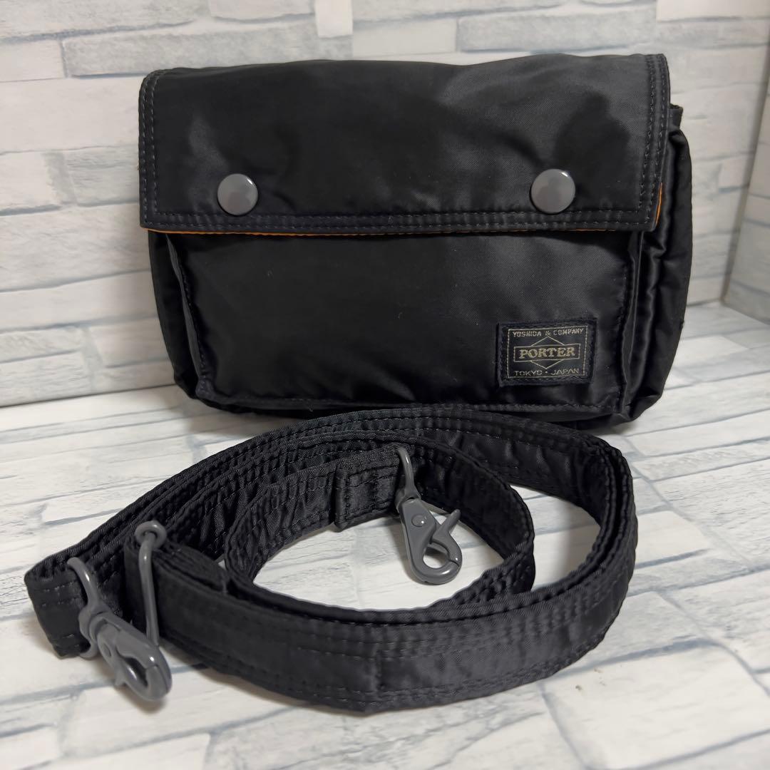 【美品・廃盤】PORTERポーター タンカー ショルダーバッグ ブラック　ポーチ