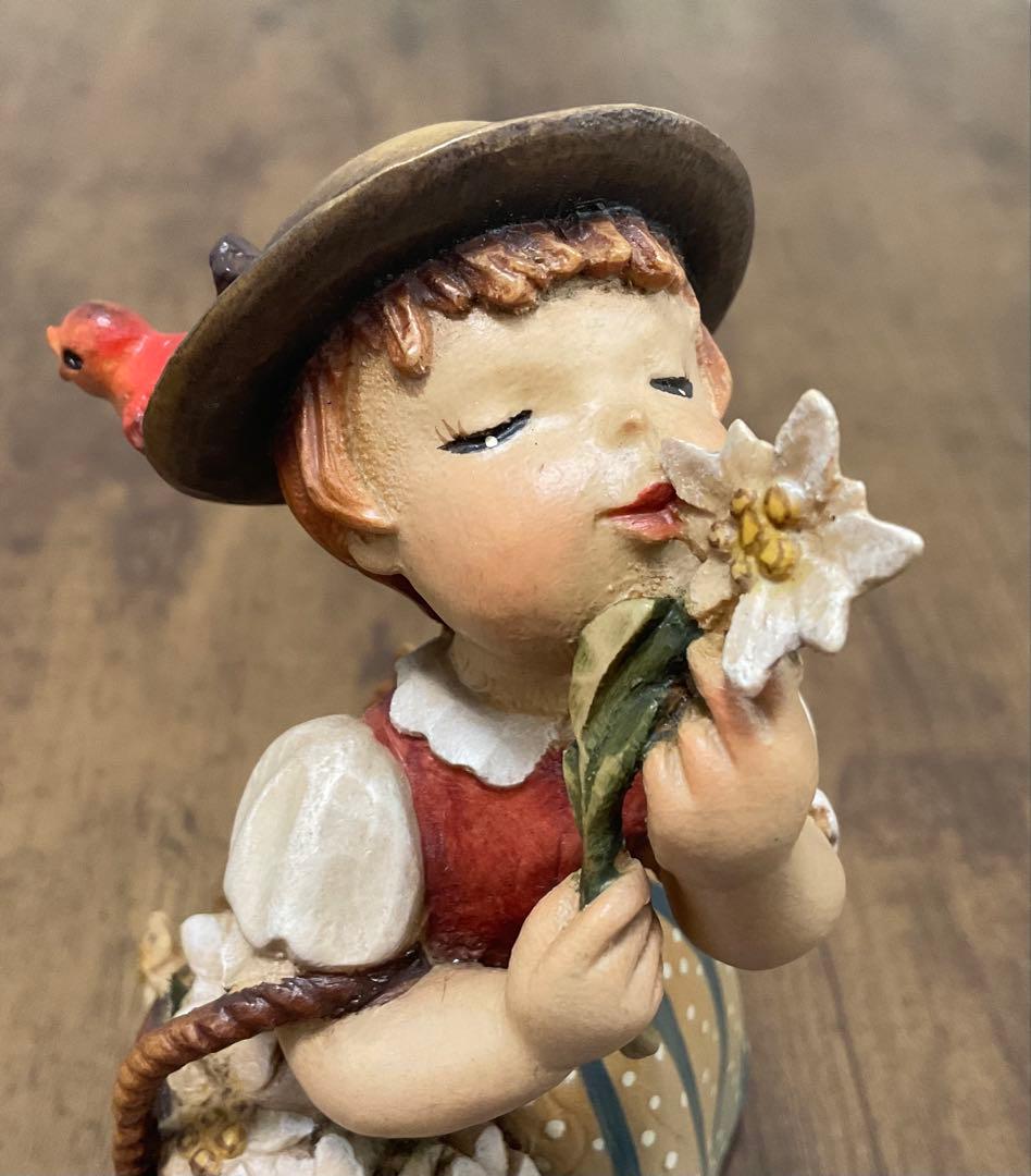 【廃番品】ANRI（アンリ）/少年少女の置物2体セット（アンティーク）