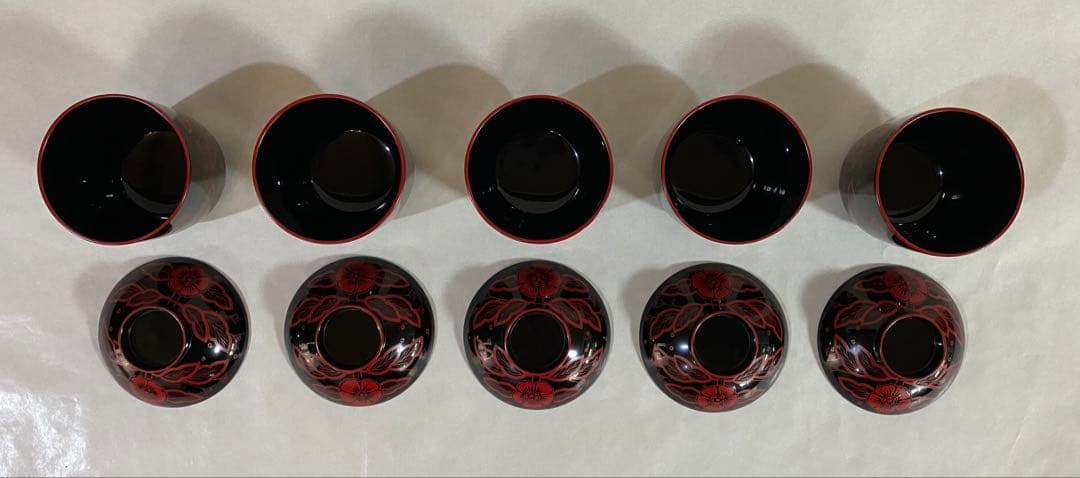 茶道具　懐石道具　箸洗い　木製本漆