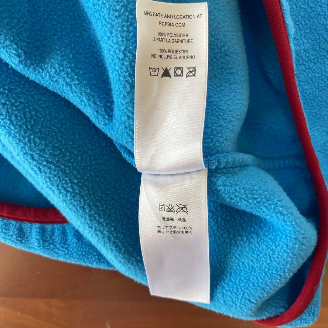 ★Patagonia　シンチラ　スナップt　Lサイズ　ターコイズブルー×レッド