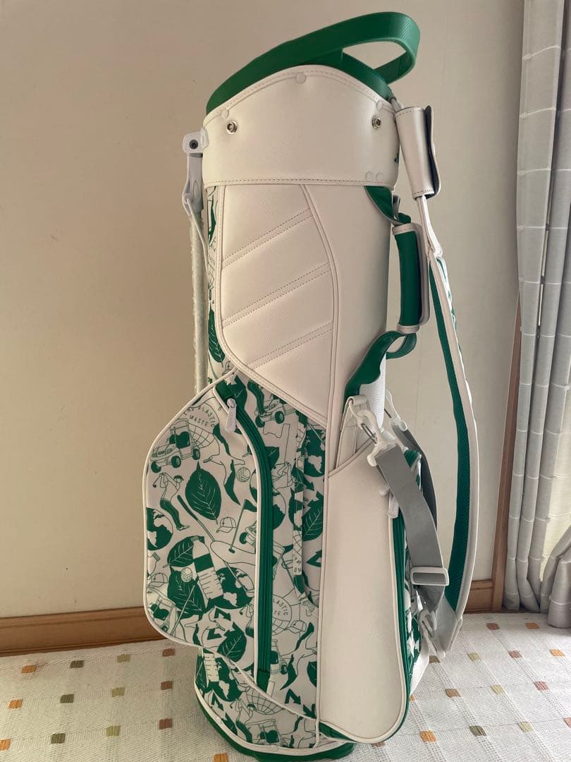 adidas キャディバッグ ホワイト グリーン