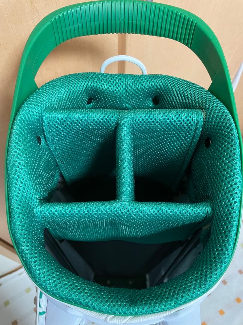adidas キャディバッグ ホワイト グリーン