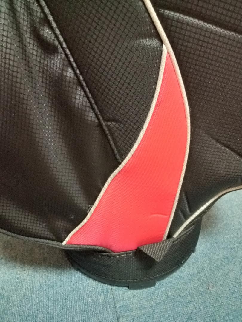 ★美品★adidas★アディダス★軽量ナイロン★キャディバッグ★9型★黒/赤★