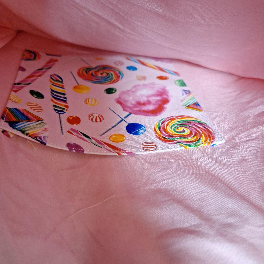 激レアうさぎパネル生地　ハンドメイド　まちなしバッグ　布バスケット　ポーチ