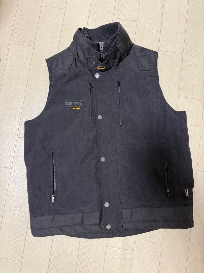 ニックス（KNICKS）数量限定 ワークベスト防寒着ブラック　Lサイズ