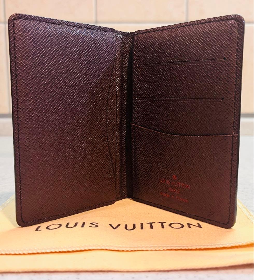 廃盤 ルイヴィトン LouisVuitton ダミエ名刺入れ N61721 美品
