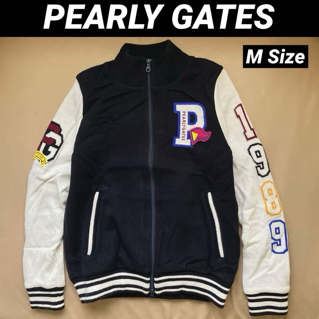 【美品】PEARLY GATES レディース 防風ニットブルゾン M