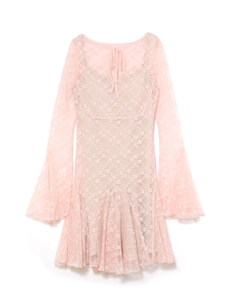 ワンピース andmary Cereza lace mini dress