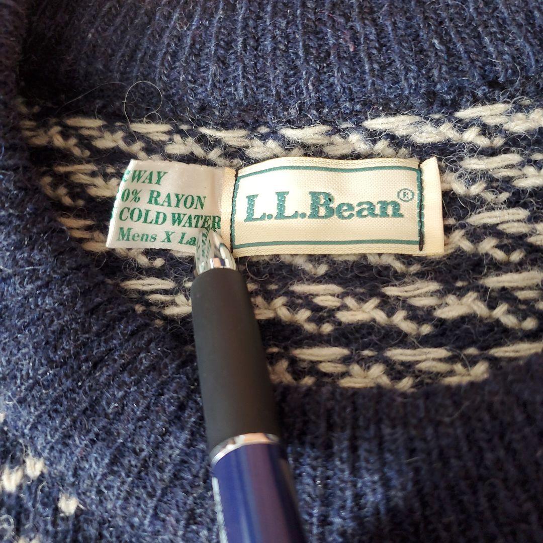 L.L.BEAN バーズアイニット XL ノルウェー
