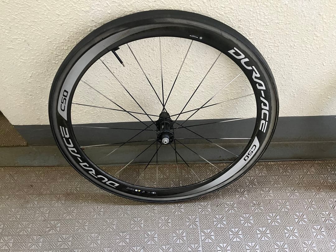 100km未満使用SHINANOシマノDURA-ACEチューブラーホイールC50