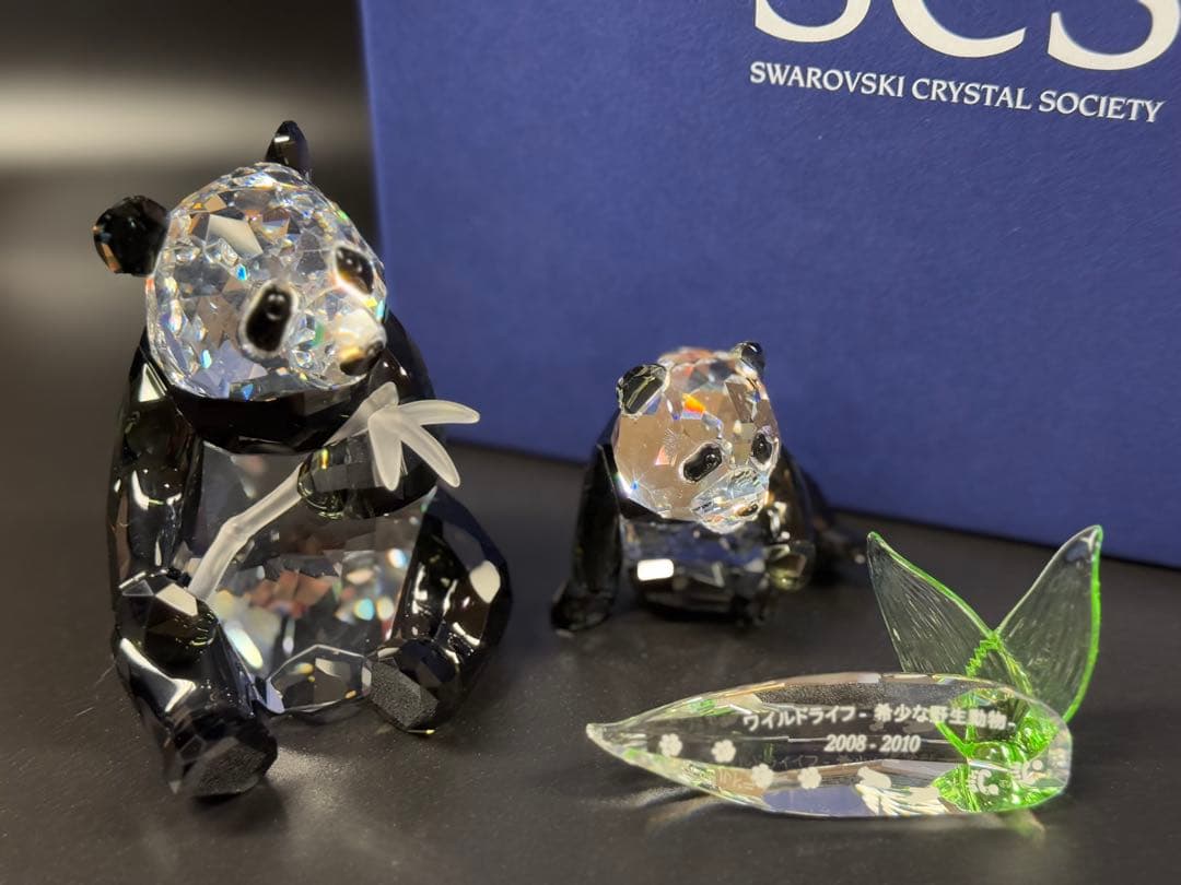 スワロフスキー 2008年 ワイルドライフ 希少な野生動物 パンダ SCS限定