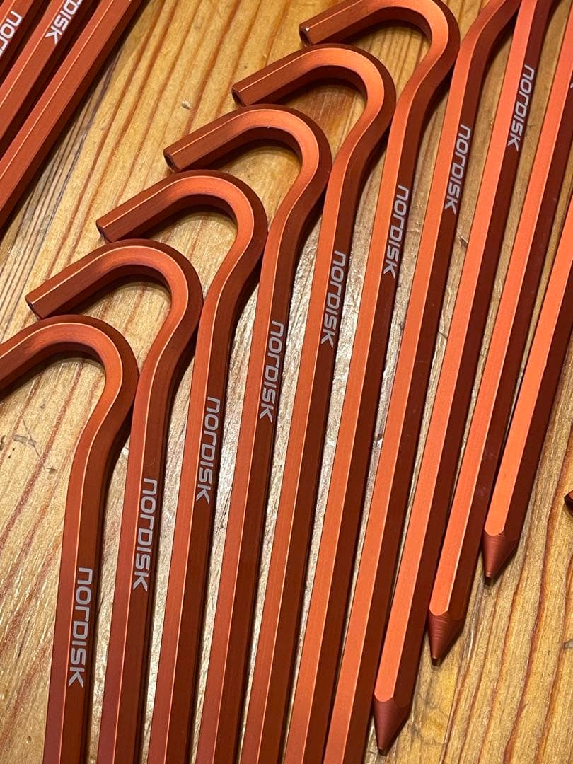 【約60%OFF・未使用】ノルディスク純正アルミペグ 19cm 42本