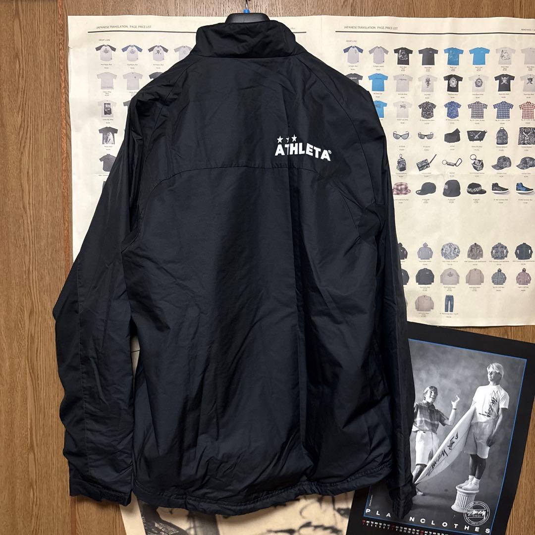 ATHLETA ブラック ウィンドブレーカー トラックパンツ セット