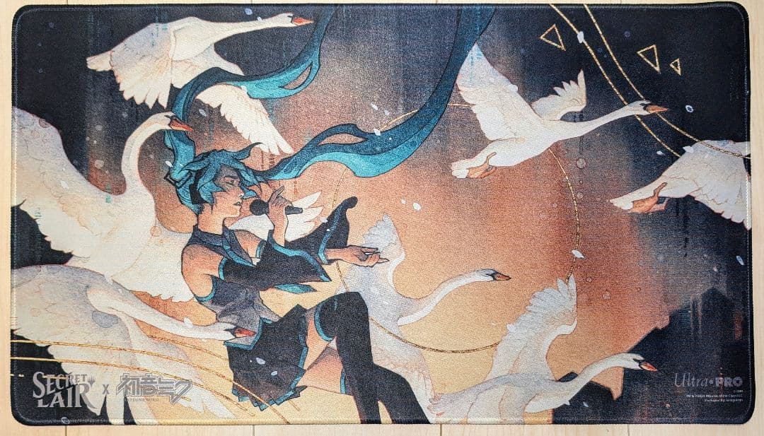 【未使用】初音ミク プレイマット　SecretLair　白鳥の歌