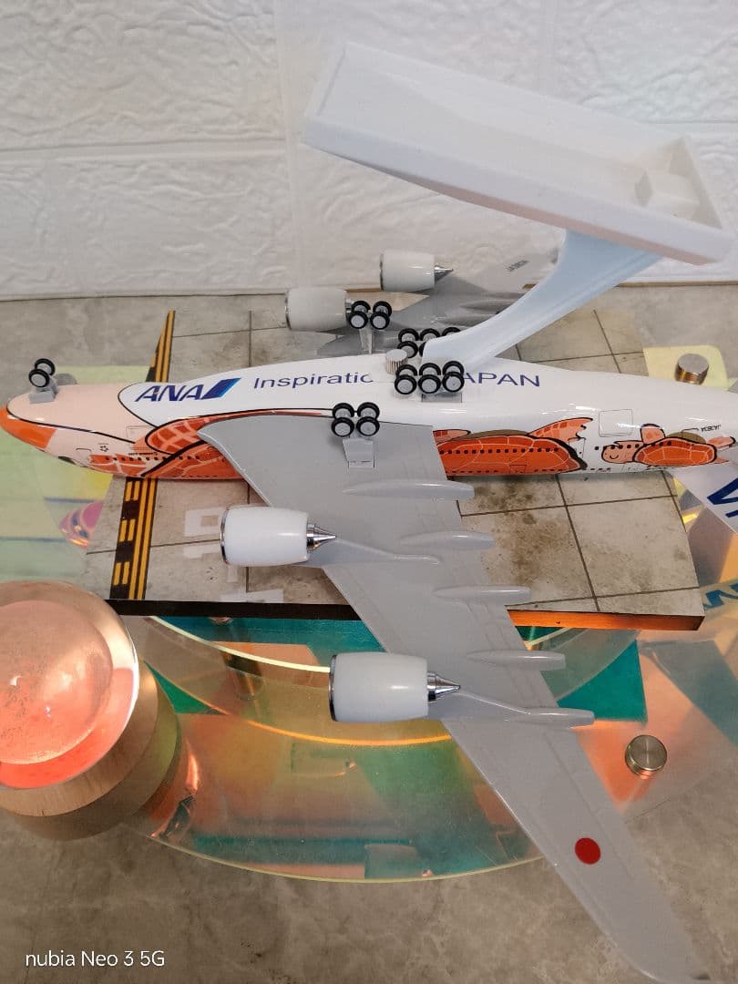 ●a380 フライング ホヌ ダイキャスト 模型約30cm