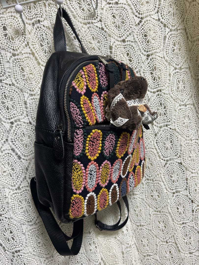 専用50923Bミナペルホネンハーフハンドメイド本革リュック タルト