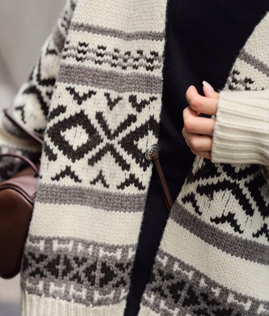 RA★43FRAMeWORK ジャガードカーディガン　未使用