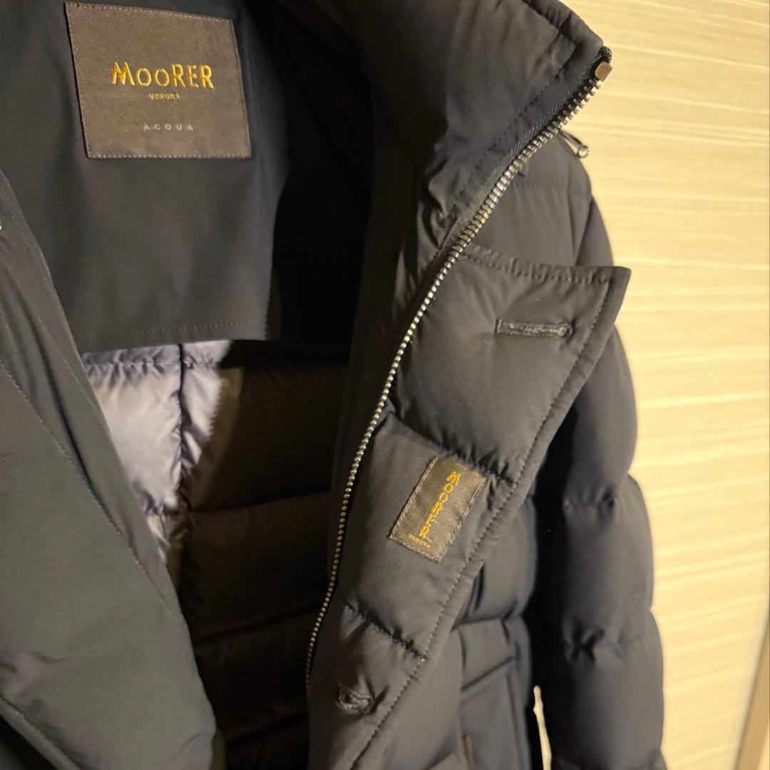 ★極美品‼️MOORER FLORIO-KN 48ブラック ダウンジャケット