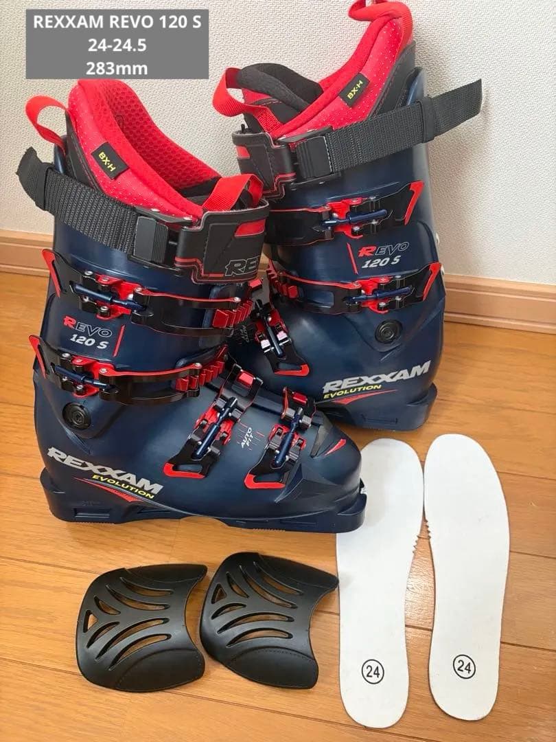 新品REXXAM REVO 120 S スキーブーツ ネイビー　24-24.5