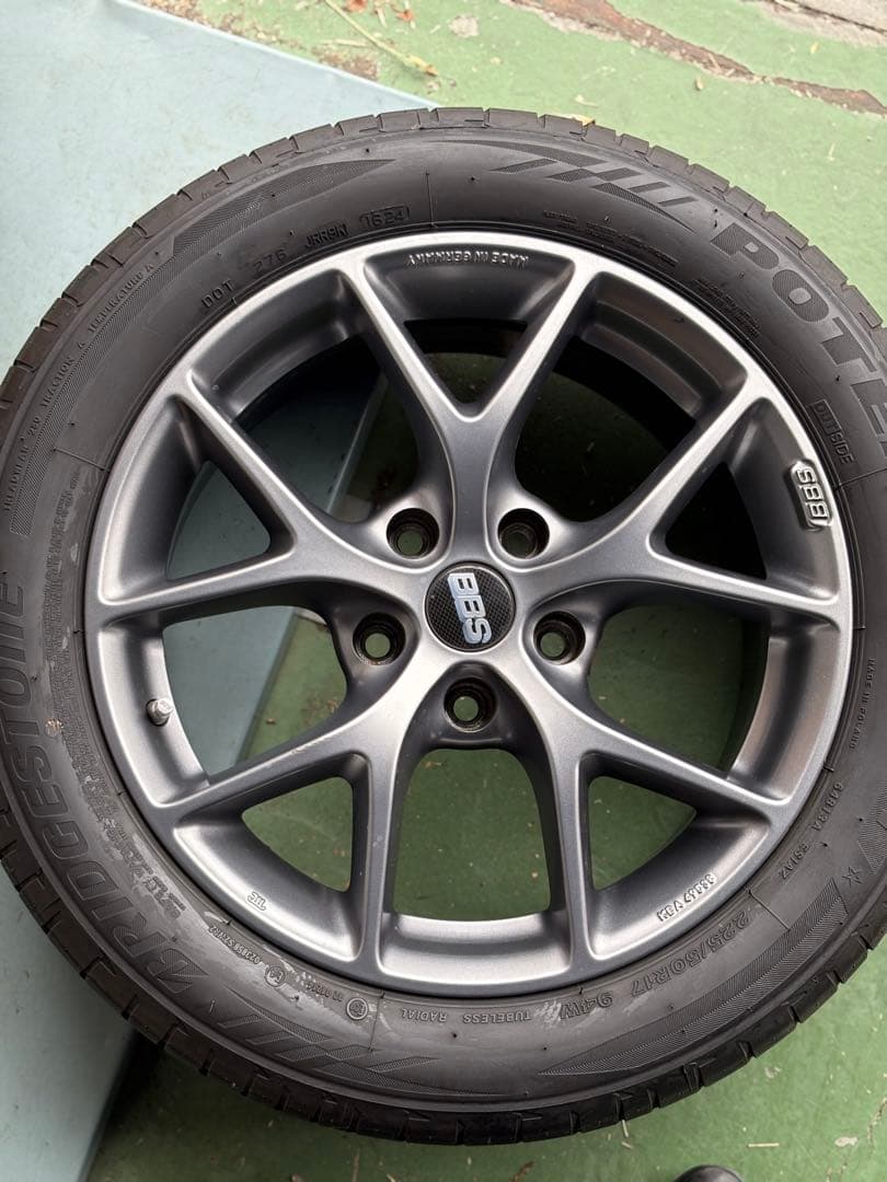 ネル BBS 17インチ ホイールセット ブリヂストン