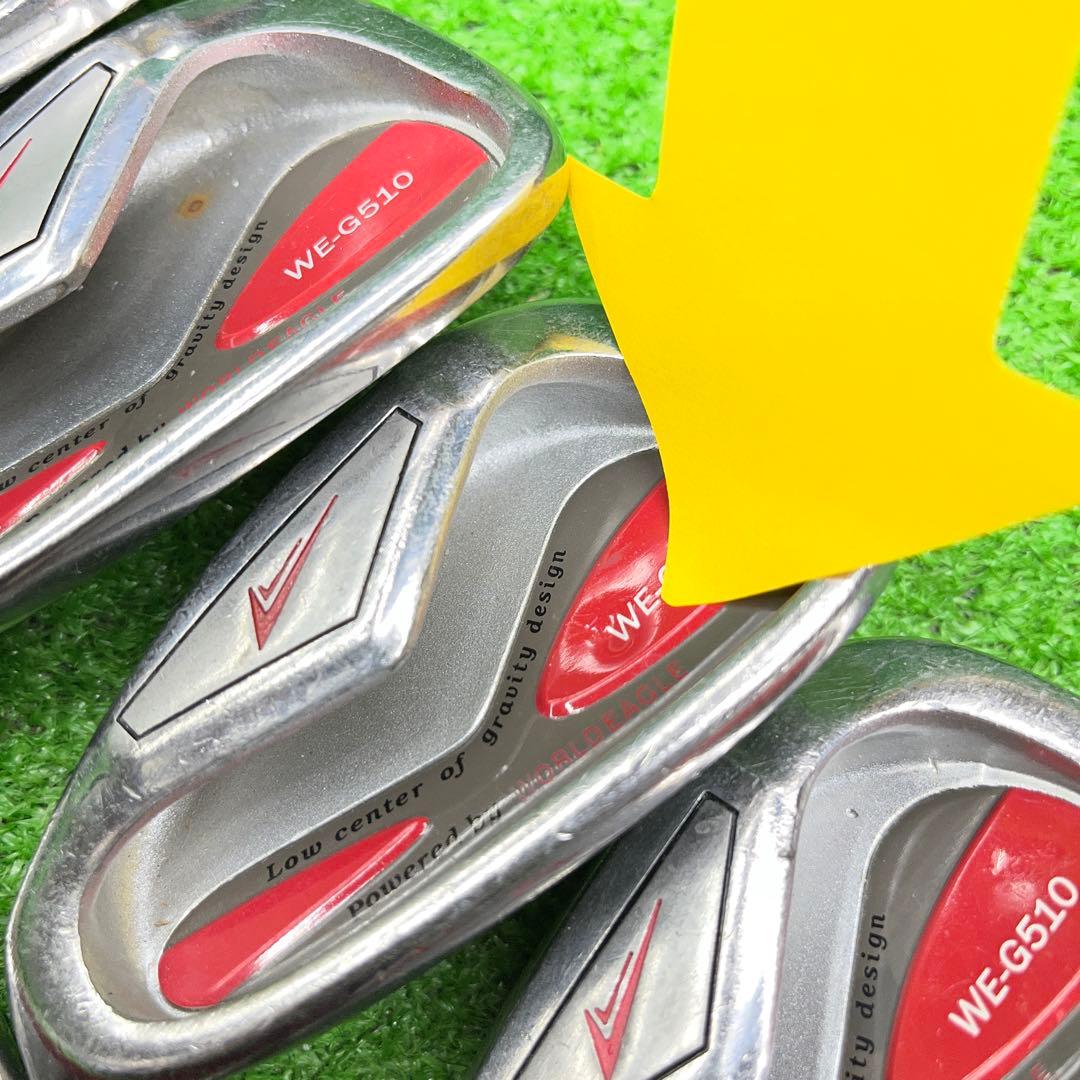 寶TIS-545 ワールドイーグル #5-8.P アイアンセット S レフティ