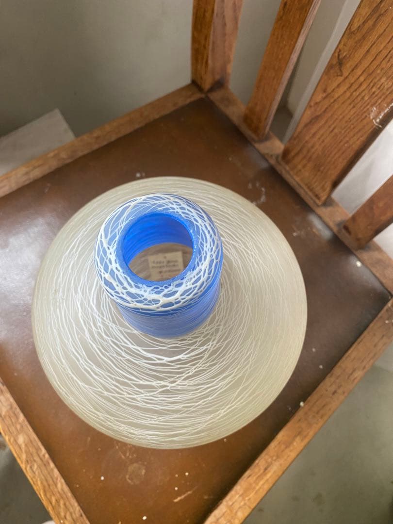 アンティークガラス製ボトル型ランプシェード