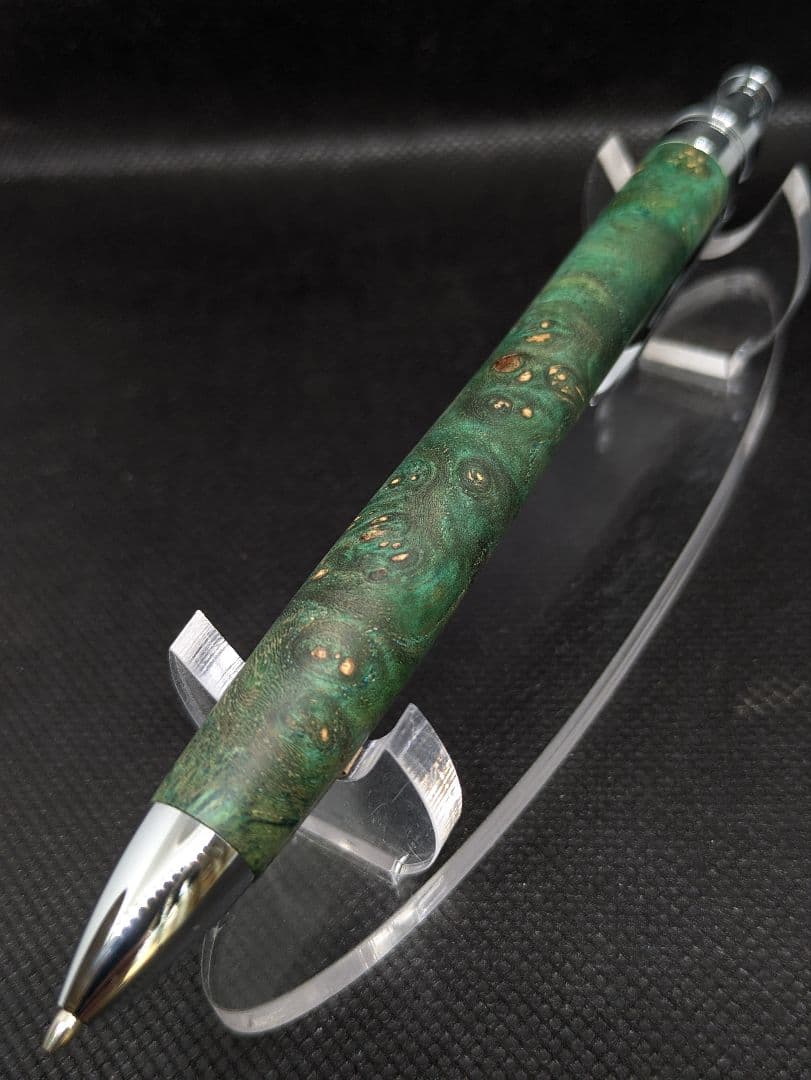 アンボイナバール(本花梨) スタビライズドウッド緑 三神シャープ1100