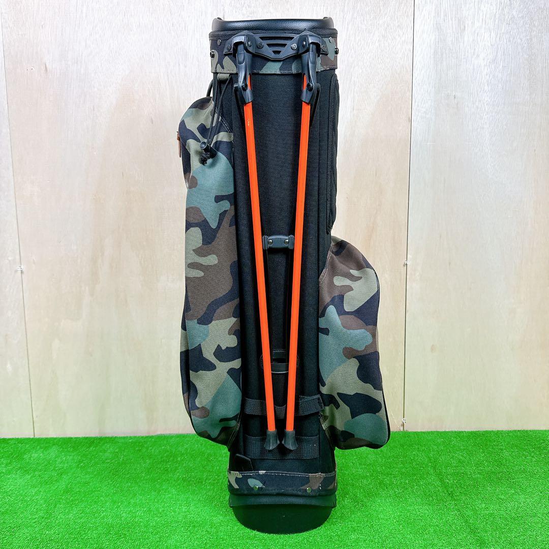 ラルフローレン RLX 迷彩柄 キャディバッグ スタンド式 ヘッドカバー付き